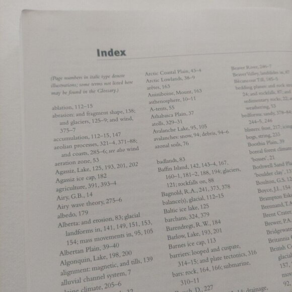 Geomorphology : A Canadian Perspective by Alan S. Trenhaile 2004 - Picture 10 of 10